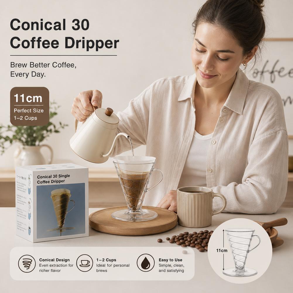 Coffee Filter Conical 30pcs Co - огляд і ціна Dosing Funnel Ring