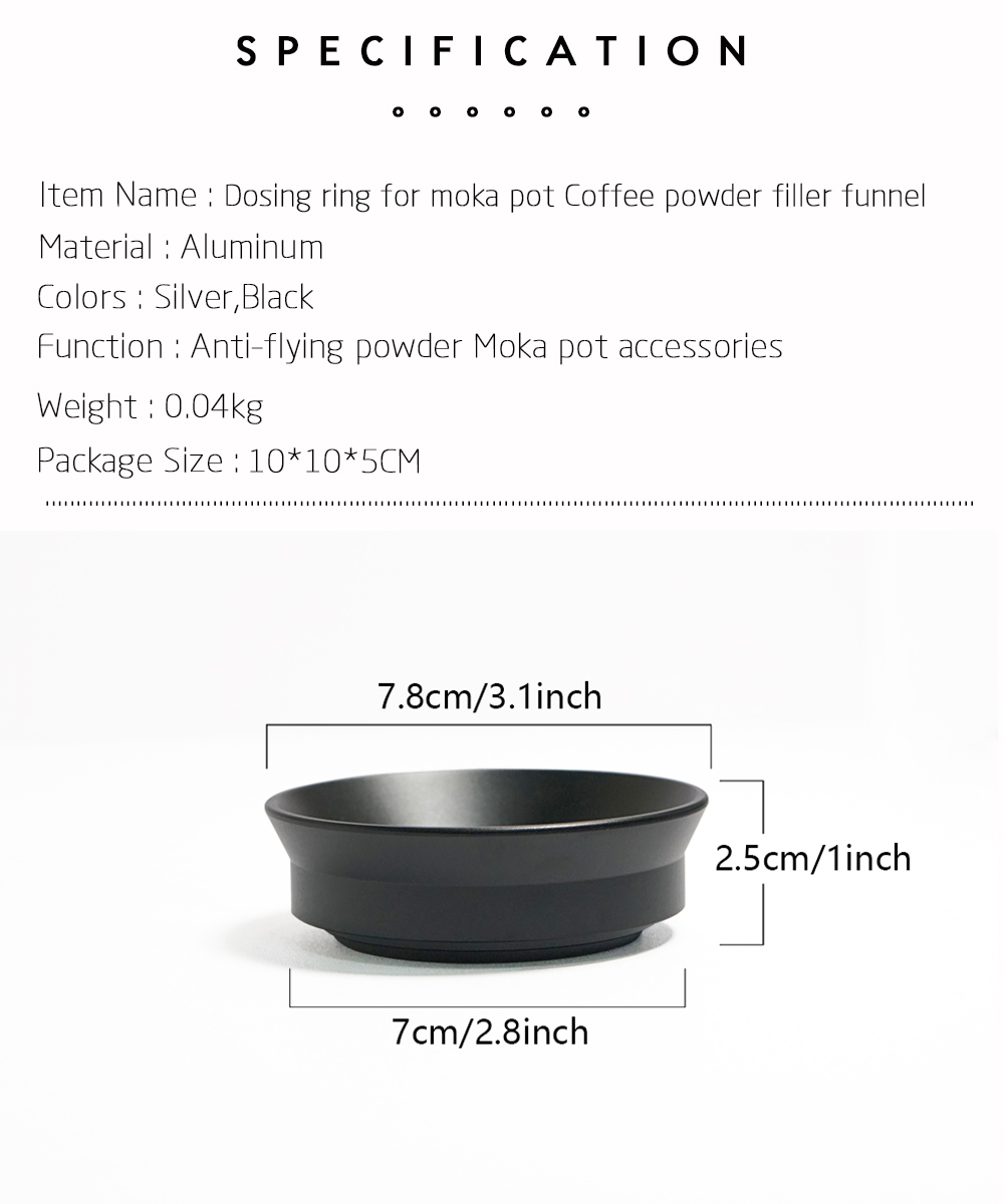 Aluminum Coffee Dosing Ring fo - огляд і ціна Dosing Funnel Ring